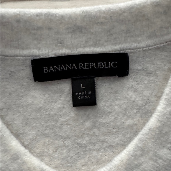 Banana Republic Light Gray Sweater *NWOT Size: L - Picture 2 of 6